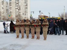 Возложение гирлянды к мемориалу Воинам Интернационалистам