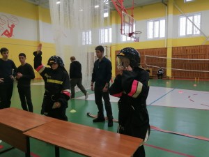 Надевание боевой одежды пожарного