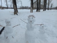 Семья снеговиков
